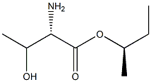 (2S)-2-アミノ-3-ヒドロキシブタン酸(R)-1-メチルプロピル 化学構造式