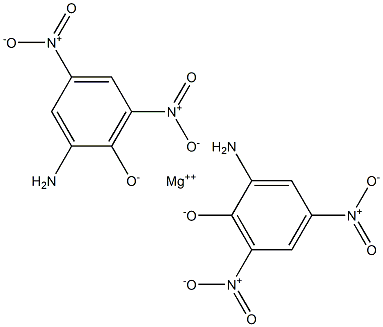 Magnesium bis(2-amino-4,6-dinitrophenolate) 结构式