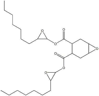 7-オキサビシクロ[4.1.0]ヘプタン-3,4-ジカルボン酸ビス(1,2-エポキシノナン-1-イル) 化学構造式
