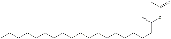 (+)-酢酸(S)-イコサン-2-イル 化学構造式