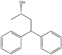 [S,(+)]-4,4-ジフェニル-2-ブタノール 化学構造式