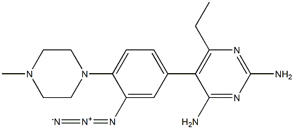 2,4-Diamino-6-ethyl-5-(3-azido-4-(4-methylpiperazino)phenyl)pyrimidine