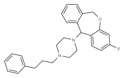 3-Fluoro-11-[4-(3-phenylpropyl)-1-piperazinyl]-6,11-dihydrodibenz[b,e]oxepin
