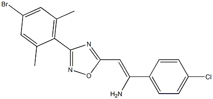 5-[(Z)-2-Amino-2-(4-chlorophenyl)ethenyl]-3-(4-bromo-2,6-dimethylphenyl)-1,2,4-oxadiazole
