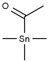 アセチルトリメチルスタンナン 化学構造式
