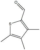3,4,5-トリメチルチオフェン-2-カルボアルデヒド 化学構造式