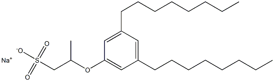 2-(3,5-Dioctylphenoxy)propane-1-sulfonic acid sodium salt