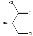 (S)-3-クロロ-2-メチルプロピオニルクロリド 化学構造式