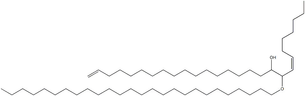 (7Z)-9-(ヘキサコシル)オキシ-7,26-ヘプタコサジエン-10-オール 化学構造式