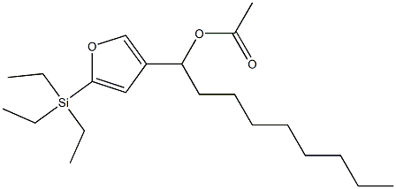 酢酸1-[5-(トリエチルシリル)-3-フリル]ノニル 化学構造式