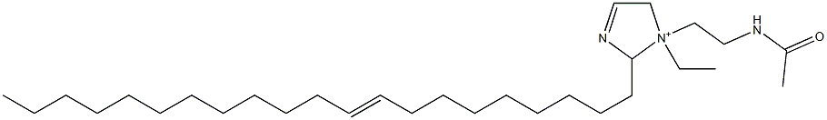 1-[2-(アセチルアミノ)エチル]-1-エチル-2-(9-ヘニコセニル)-3-イミダゾリン-1-イウム 化学構造式