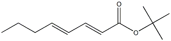 (2E,4E)-2,4-オクタジエン酸tert-ブチル 化学構造式