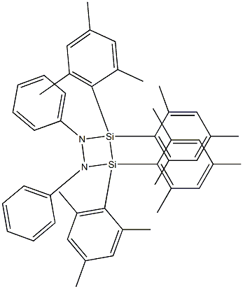 3,3,4,4-Tetramesityl-1,2-diphenyl-1,2-diaza-3,4-disilacyclobutane