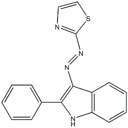 2-Phenyl-3-(2-thiazolylazo)-1H-indole