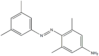 4-(3,5-キシリルアゾ)-3,5-ジメチルベンゼンアミン 化学構造式