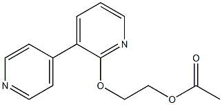 酢酸2-[(3,4'-ビピリジン-6-イル)オキシ]エチル 化学構造式
