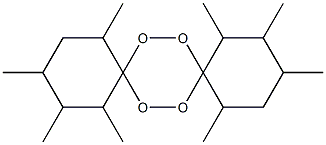1,2,3,5,10,11,12,14-Octamethyl-7,8,15,16-tetraoxadispiro[5.2.5.2]hexadecane Structure