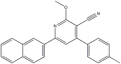 4-(p-Tolyl)-6-(2-naphtyl)-2-methoxypyridine-3-carbonitrile