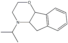 2,3,4,4a,5,9b-ヘキサヒドロ-4-イソプロピルインデノ[1,2-b]-1,4-オキサジン 化学構造式