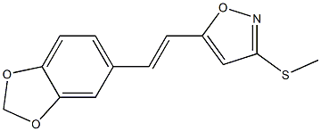 5-[(E)-2-[3,4-Methylenedioxyphenyl]vinyl]-3-(methylthio)isoxazole