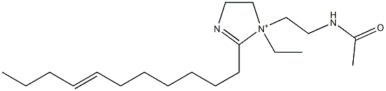1-[2-(アセチルアミノ)エチル]-1-エチル-2-(7-ウンデセニル)-2-イミダゾリン-1-イウム 化学構造式