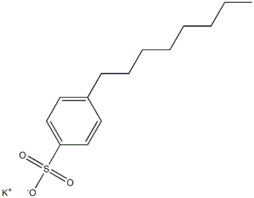 4-オクチルベンゼンスルホン酸カリウム 化学構造式