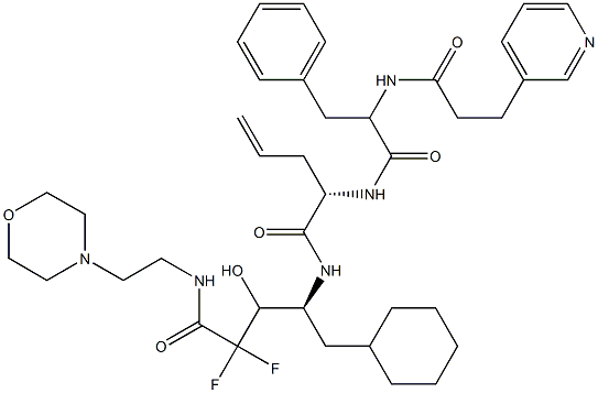 (4S)-4-[[(2S)-2-[2-[3-(3-Pyridinyl)propanoyl]amino-3-phenylpropanoylamino]-4-pentenoyl]amino]-5-cyclohexyl-2,2-difluoro-3-hydroxy-N-(2-morpholinoethyl)pentanamide