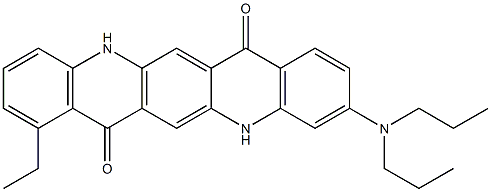 3-(Dipropylamino)-8-ethyl-5,12-dihydroquino[2,3-b]acridine-7,14-dione|
