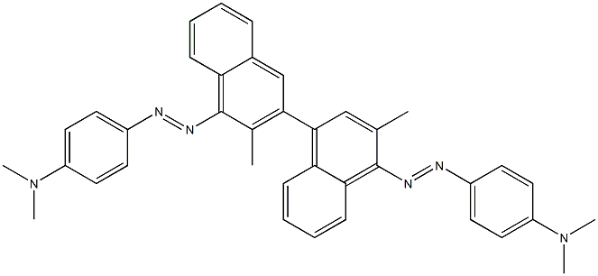 4,4'-Bis(4-dimethylaminophenylazo)-3,3'-dimethyl-1,2'-binaphthalene