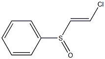 [(E)-2-クロロエテニルスルフィニル]ベンゼン 化学構造式