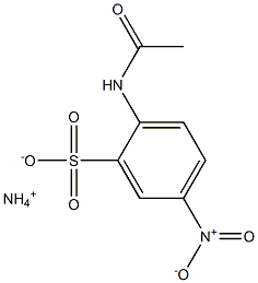 2-アセチルアミノ-5-ニトロベンゼンスルホン酸アンモニウム 化学構造式