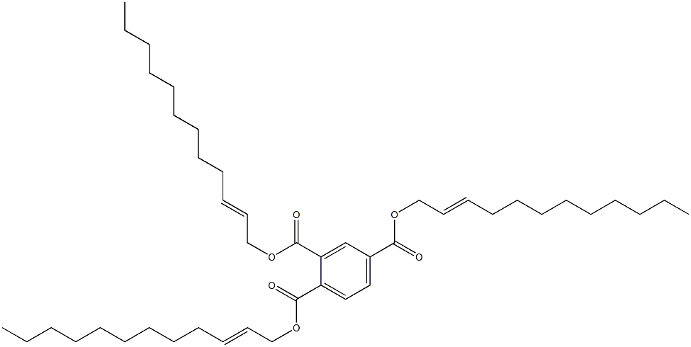 1,2,4-ベンゼントリカルボン酸トリ(2-ドデセニル) 化学構造式