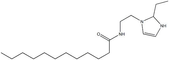 1-(2-ラウロイルアミノエチル)-2-エチル-4-イミダゾリン 化学構造式