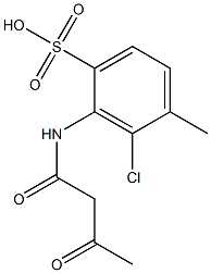 2-(Acetoacetylamino)-3-chloro-4-methylbenzenesulfonic acid