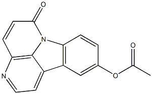 10-アセトキシ-6H-インドロ[3,2,1-de][1,5]ナフチリジン-6-オン 化学構造式