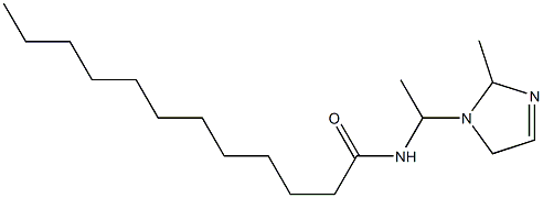 1-(1-ラウロイルアミノエチル)-2-メチル-3-イミダゾリン 化学構造式