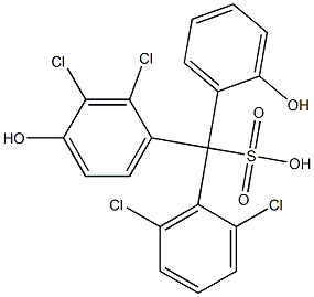 (2,6-Dichlorophenyl)(2,3-dichloro-4-hydroxyphenyl)(2-hydroxyphenyl)methanesulfonic acid