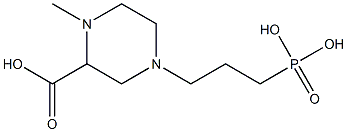 3-[3-Carboxy-4-methyl-1-piperazinyl]propylphosphonic acid
