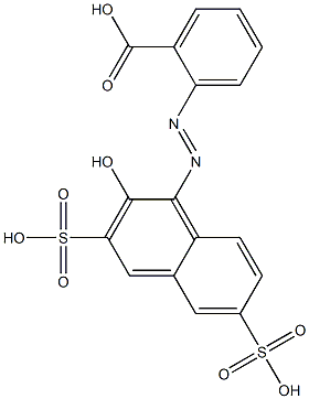 o-(2-Hydroxy-3,6-disulfo-1-naphtylazo)benzoic acid