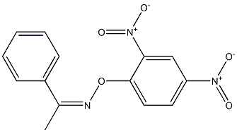 アセトフェノンO-(2,4-ジニトロフェニル)オキシム 化学構造式