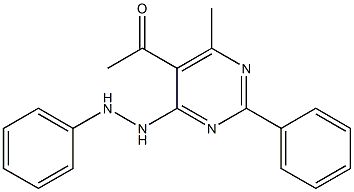 5-Acetyl-4-(2-phenylhydrazino)-6-methyl-2-phenylpyrimidine