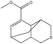 3,4,4a,7,8,8a-Hexahydro-4,7-methano-1H-2-benzothiopyran-5-carboxylic acid methyl ester Struktur