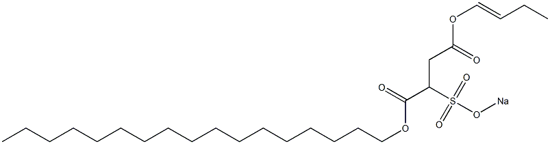 2-(Sodiosulfo)succinic acid 1-heptadecyl 4-(1-butenyl) ester
