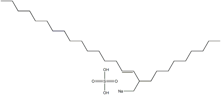 Sulfuric acid 2-nonyl-3-octadecenyl=sodium ester salt