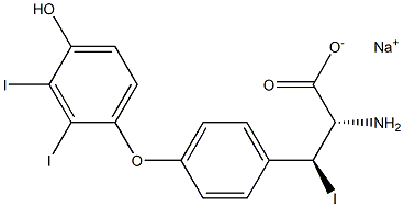 (2S,3S)-2-Amino-3-[4-(4-hydroxy-2,3-diiodophenoxy)phenyl]-3-iodopropanoic acid sodium salt