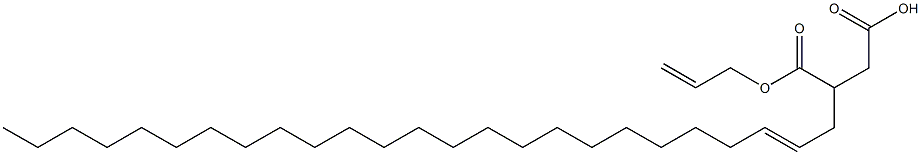 3-(2-ペンタコセニル)こはく酸1-水素4-アリル 化学構造式