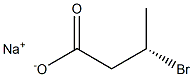 [S,(+)]-3-ブロモ酪酸ナトリウム 化学構造式