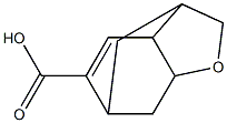 2,3,3a,6,7,7a-ヘキサヒドロ-3,6-メタノベンゾフラン-5-カルボン酸 化学構造式