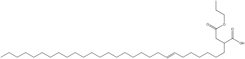 2-(7-オクタコセニル)こはく酸1-水素4-プロピル 化学構造式
