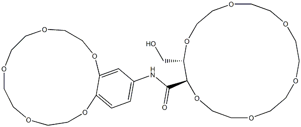 [2R,3S,(+)]-3-Hydroxymethyl-N-[(6,7,9,10,12,13,15,16-octahydro-5,8,11,14,17-pentaoxa-5H-benzocyclopentadecene)-2-yl]-1,4,7,10,13,16-hexaoxacyclooctadecane-2-carboxamide